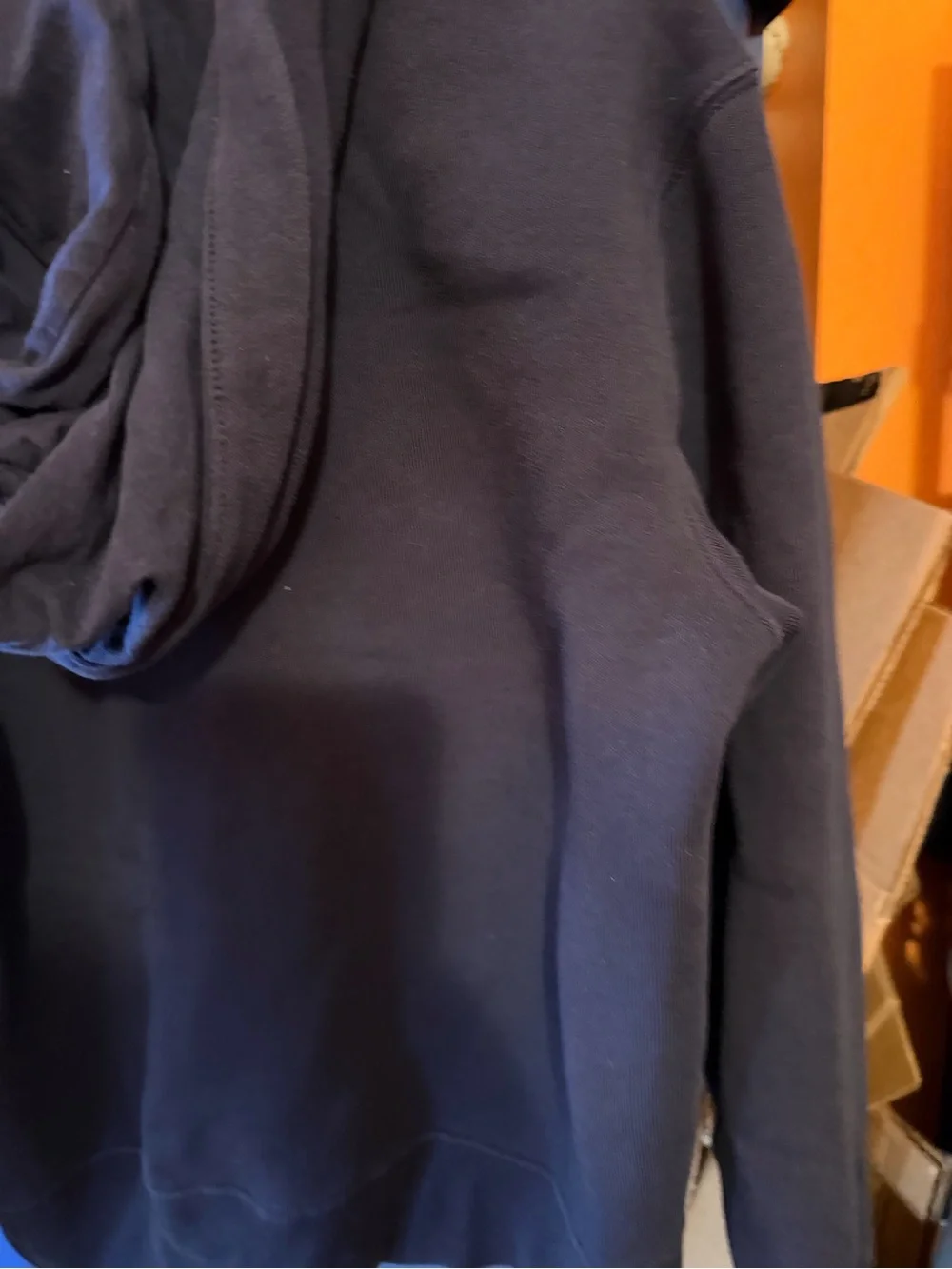 Ralph Lauren Navy Zip Hoodie with Red Pony. Size 10/12